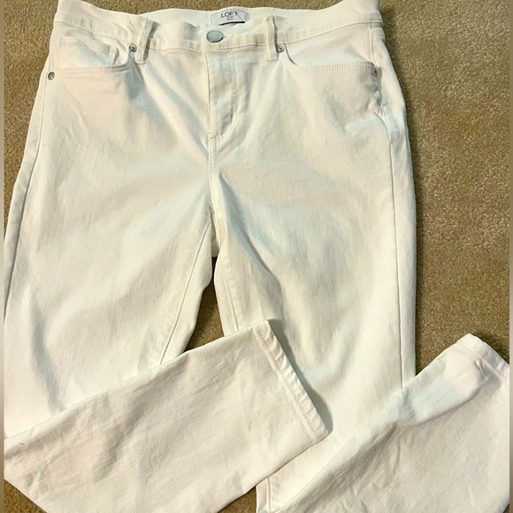 LOFT Denim - Loft skinny white jeans, size 8 petite